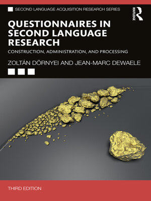 cover image of Questionnaires in Second Language Research